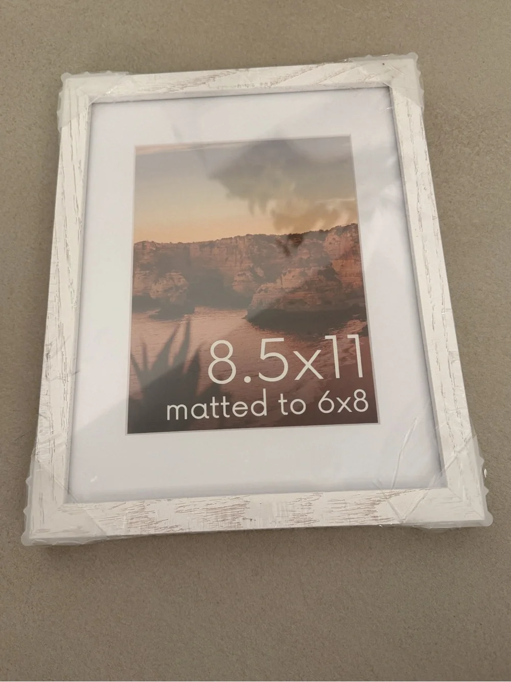8.5”x11” Wood/Glass Frame